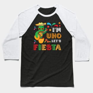 I'm Uno Let's Fiesta, Uno 1st Birthday Baseball T-Shirt